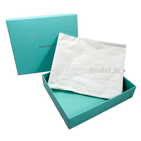 TIFFANY & CO. Classic Robins Egg Blue Jewelry Box (Approx. 6" x 5" x 1.3") - Picture 1 of 16